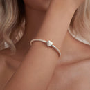 925 Sterling Silver Bracelet 17.0cm Inner Diameter for Women-6