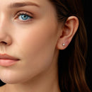 925 Sterling Silver Moissanite 0.10 Carat Earrings for Women-6