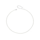 925 Sterling Silver White Gold Plated Necklace with Quality Shell Pearl for Women-1