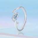 925 Sterling Silver 1.9mm Synthetic Spinel Ring for Women-4