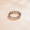 925 Sterling Silver Oxidized Ring Size 5.0 for Women-1