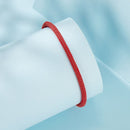 925 Sterling Silver and White Gold Plated Rope Bracelet for Men-6