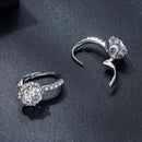 925 Sterling Silver Moissanite 6.5 Carat Earrings for Women-7