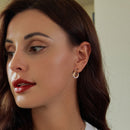925 Sterling Silver Earrings with Platinum and Gold Plating for Women-7