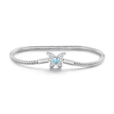 925 Sterling Silver Moonstone Bracelet 17.0 cm Pavé Setting for Women - 0