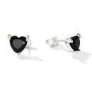 925 Sterling Silver Oxidized CZ Earrings for Women-2