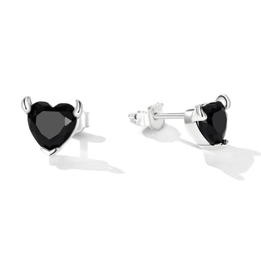 925 Sterling Silver Oxidized CZ Earrings for Women - 0
