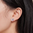 925 Sterling Silver Earrings with Enamel and CZ for Women-8
