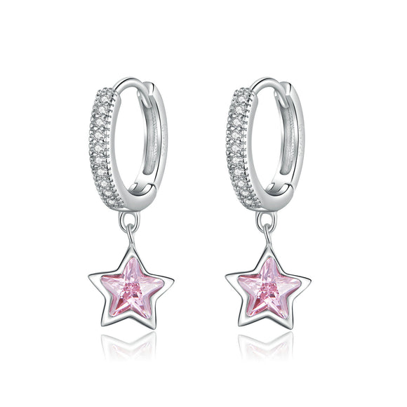 925 Sterling Silver Earrings with Pavé Setting CZ for Women