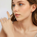 925 Sterling Silver Oxidized Silver 0.18cm Crucifix Adjustable Ring for Women-7