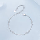 925 Sterling Silver Pave Setting CZ Bracelet with White Gold Plating-4