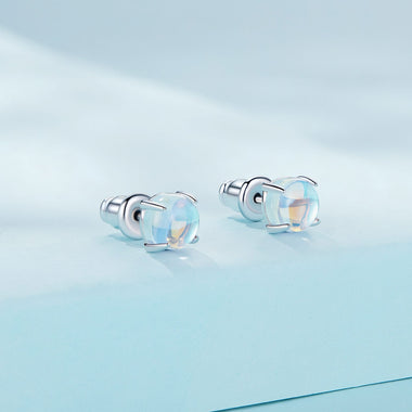 925 Sterling Silver Opal Earrings for Women - 0