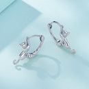 925 Sterling Silver Plated Gold Earrings Size 1.8cm for Women-7