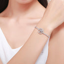 925 Sterling Silver Bracelet 25cm for Men-5