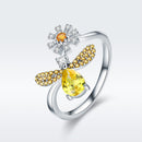 925 Sterling Silver Ring - 0.2cm Width, 1.6*1.5cm Size for Women-3