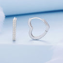 925 Sterling Silver Earrings with Cubic Zirconia in Platinum Finish-3