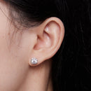 925 Sterling Silver Moissanite 0.50 Carat Earrings for Women-6
