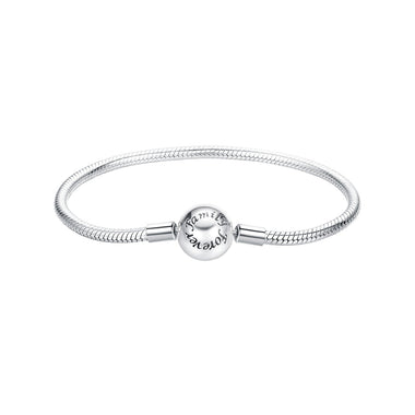 925 Sterling Silver Oxidized Silver White Gold 14.0mm Bracelet for Women