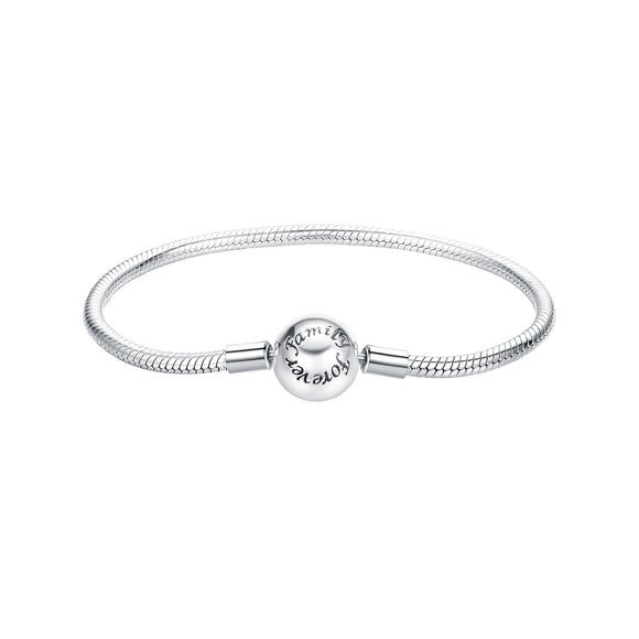 925 Sterling Silver Oxidized Silver White Gold 14.0mm Bracelet for Women