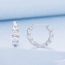 925 Sterling Silver Earrings with Pavé Setting CZ for Women-2