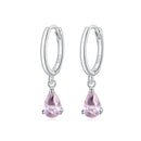 925 Sterling Silver Earrings with Pavé Setting CZ-4