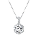 925 Sterling Silver Moissanite Pendant Necklace for Women - 45cm-2