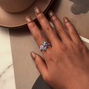 925 Sterling Silver Enamel 1.8mm Pavé Setting CZ Ring for Women-7