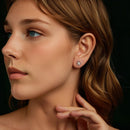 925 Sterling Silver Moissanite 0.3cm Earrings for Women-7