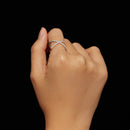 S925 Sterling Silver Moissanite Ring Size 8-8
