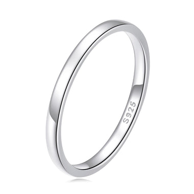 925 Sterling Silver Plated Platinum Ring Size 6.0 for Women