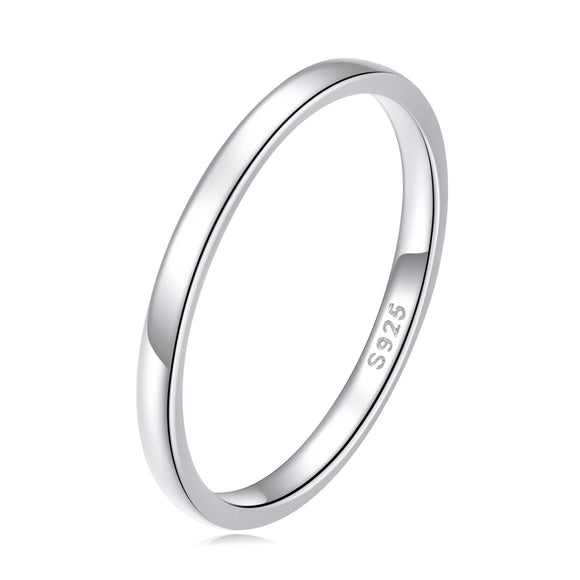 925 Sterling Silver Plated Platinum Ring Size 6.0 for Women
