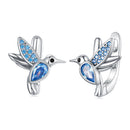 925 Sterling Silver Earrings with Pavé Setting and Oxidized Finish for Women-1