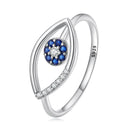 925 Sterling Silver Oxidized Ring with Pavé Setting CZ, 0.9*1.6 cm for Women-3
