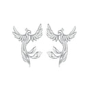 925 Sterling Silver Plated White Gold Earrings for Women-2