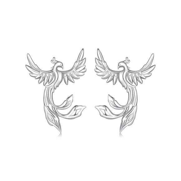 925 Sterling Silver Plated White Gold Earrings for Women