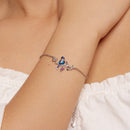 925 Sterling Silver Enamel Bracelet with Pavé Setting CZ-5