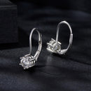 925 Sterling Silver 0.5 Carat Moissanite Earrings for Women-3