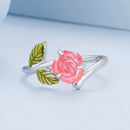 925 Sterling Silver Enamel Resin Ring 1.7mm Width-2