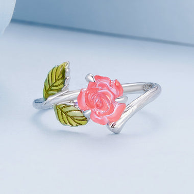 925 Sterling Silver Enamel Resin Ring 1.7mm Width - 0