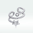 925 Sterling Silver Oxidized Silver Pavé Setting CZ Earrings-4