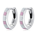 S925 Sterling Silver Enamel Oxidized Earrings-1