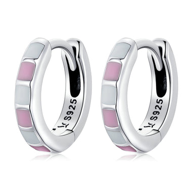 S925 Sterling Silver Enamel Oxidized Earrings