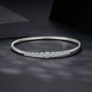 925 Sterling Silver & Moissanite White Gold Plated Bracelet with 0.5cm Moissanite for Women-3