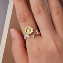 925 Sterling Silver Plated White Gold Ring for Women-4