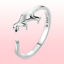 S925 Oxidized Silver Dinosaur Ring for Women-2