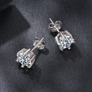 925 Sterling Silver 0.65 Carat Moissanite Earrings for Women-7