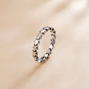 925 Sterling Silver Oxidized Ring Size 5.0 for Women-3