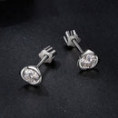925 Sterling Silver 0.3 Carat Moissanite Earrings for Women-3