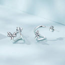 925 Sterling Silver Earrings with Pavé Setting CZ-2