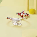 925 Sterling Silver Enamel Process 1.8mm CZ Ring for Women-6